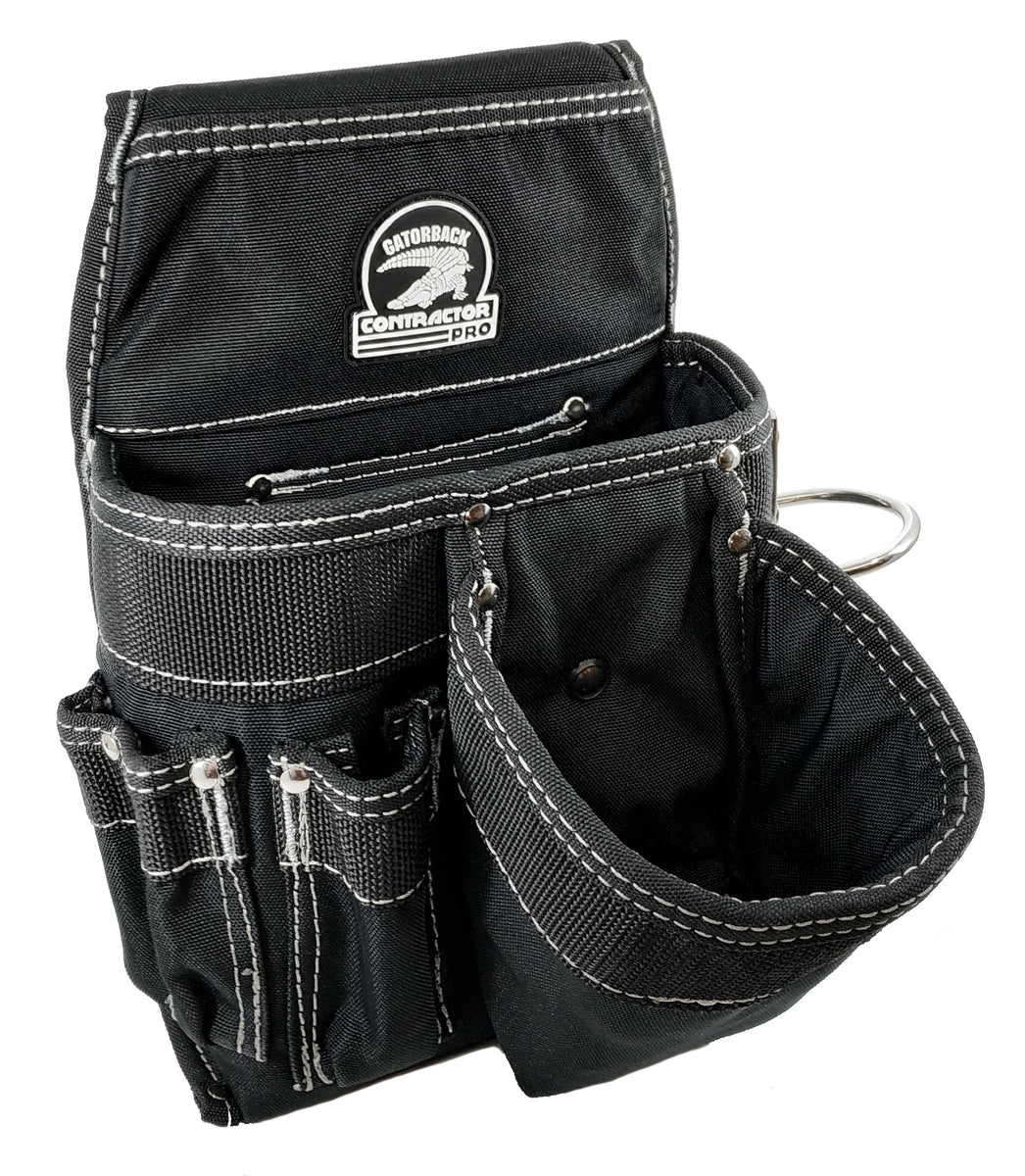 AMERICAN WORK PRODUCTS SPLIT LEATHER CARPENTER TOOL BELT BAG POUCH  LS-490-603-X
