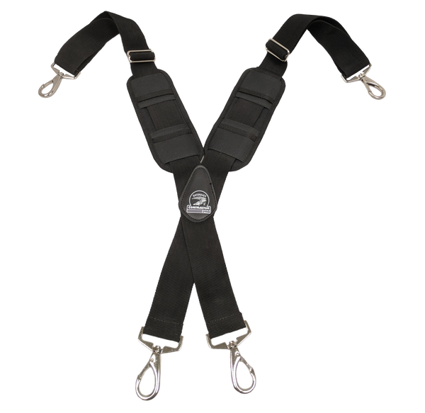 Gatorback B606 Molded Air Channel Suspenders w/Spring Hooks - Gatorback Tool Belts